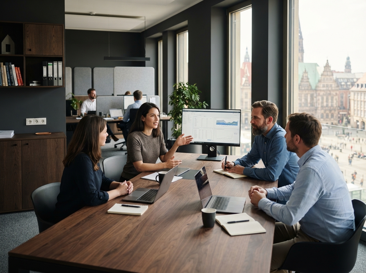 Altrix Edge Analystenteam bei der Auswertung von Marktdaten